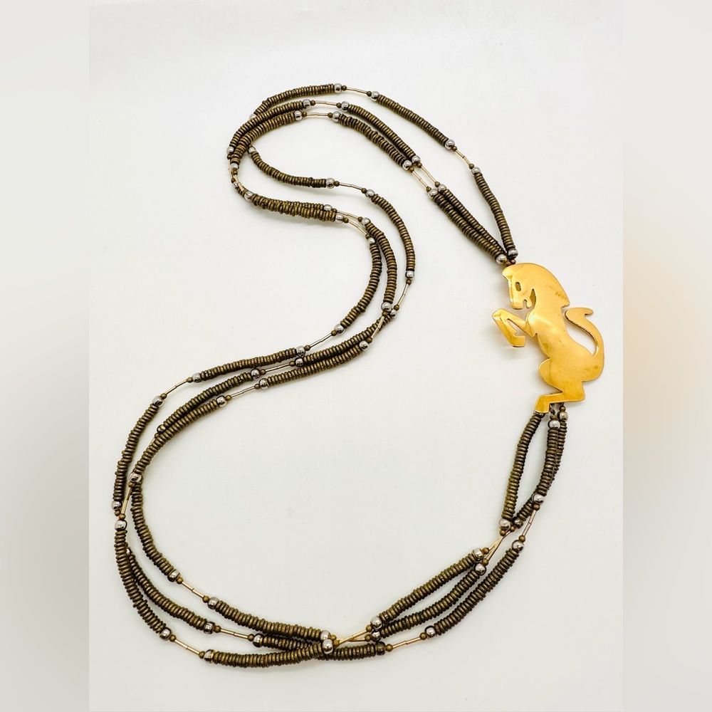🔥RARE Vintage Horse Necklace Sutton Hoo - Picture 10 of 17